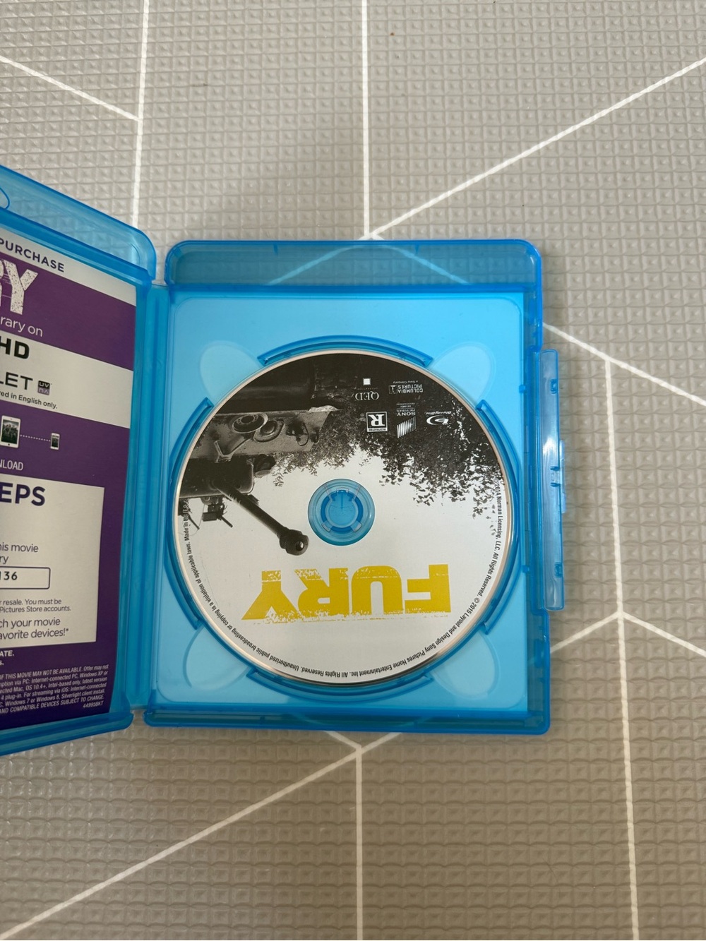 Fury Blu Ray - Picture 3 of 3